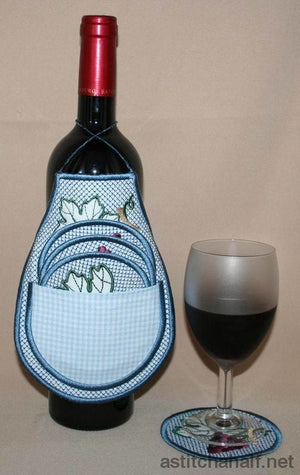 Wine Bottle Apron 01 - a-stitch-a-half