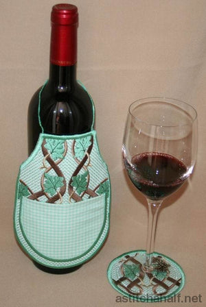 Wine Bottle Apron 03 - a-stitch-a-half