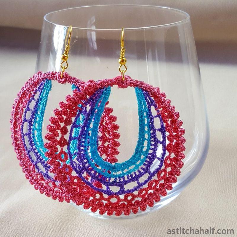 Wondrous Web Freestanding Lace Earrings - aStitch aHalf