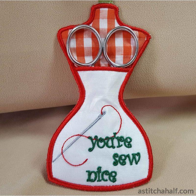 Your ITH Sew Nice Scissor Pocket - aStitch aHalf