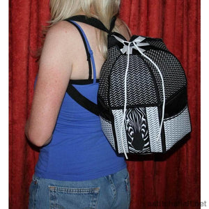 Zebra Back Pack - a-stitch-a-half
