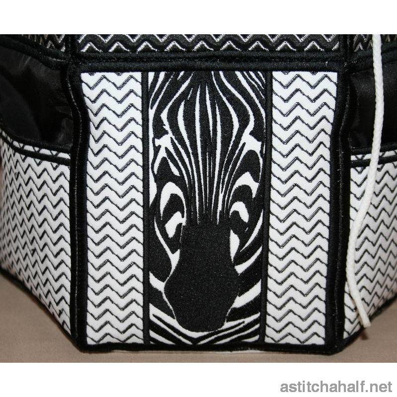 Zebra Back Pack - a-stitch-a-half