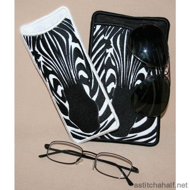 Zebra Eyeglass Cases - a-stitch-a-half