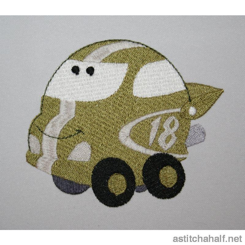 Zoom Zoom Car - a-stitch-a-half